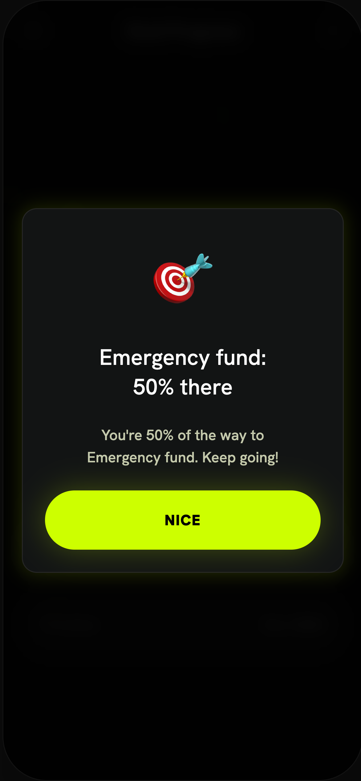Milestone celebration: Emergency fund 50% there